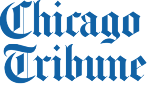 Chicago Tribune written in gothic text